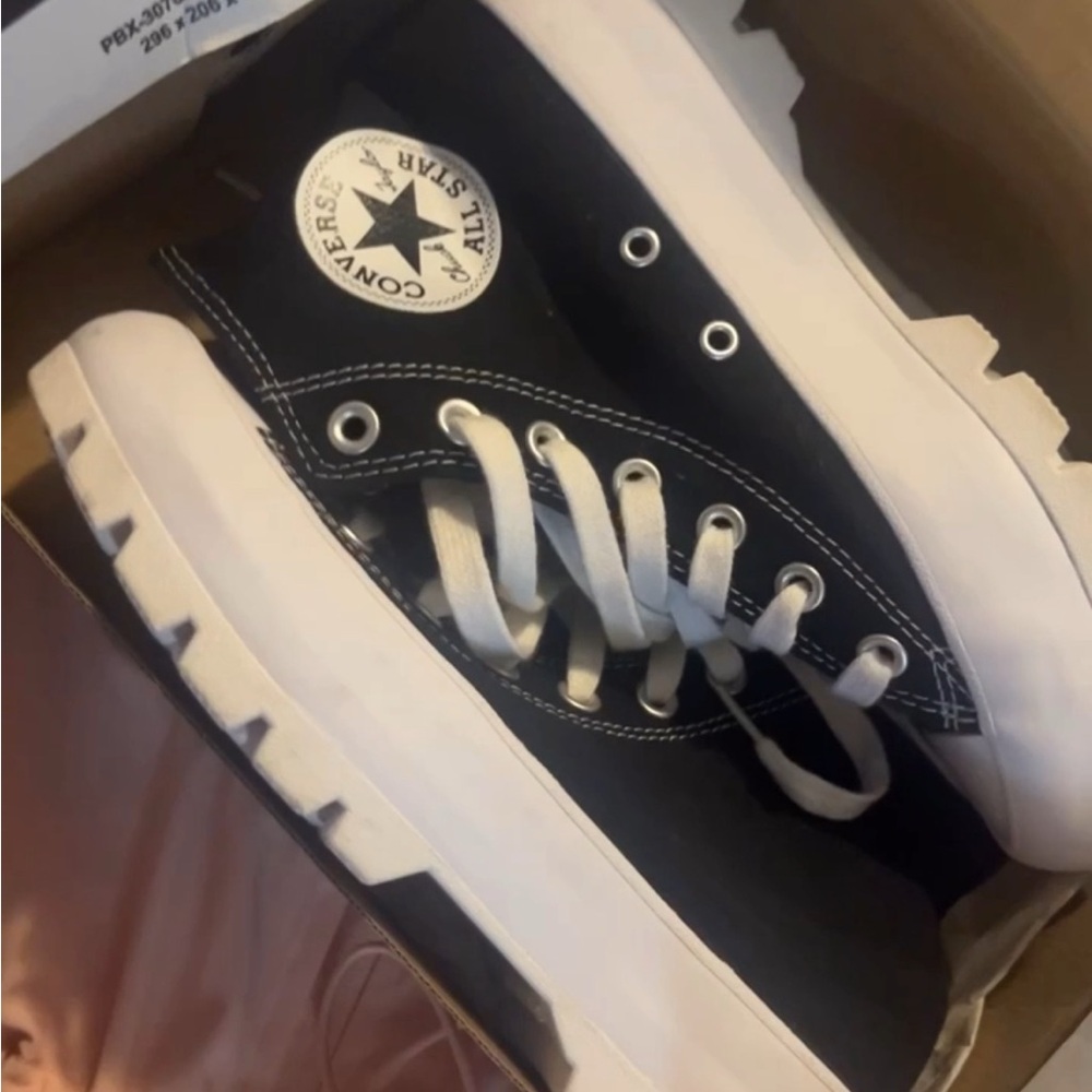 Converse Black and White High-Top Sneakers